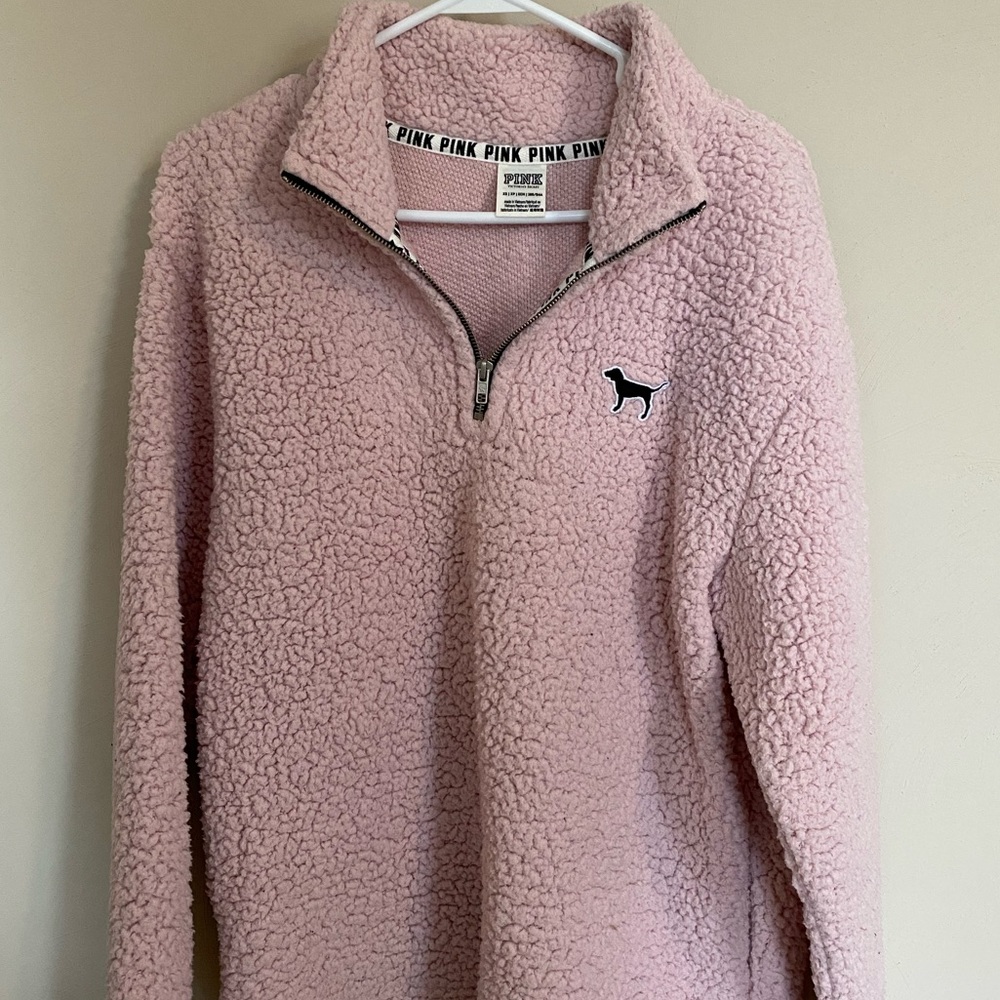 PINK VS sherpa jacket